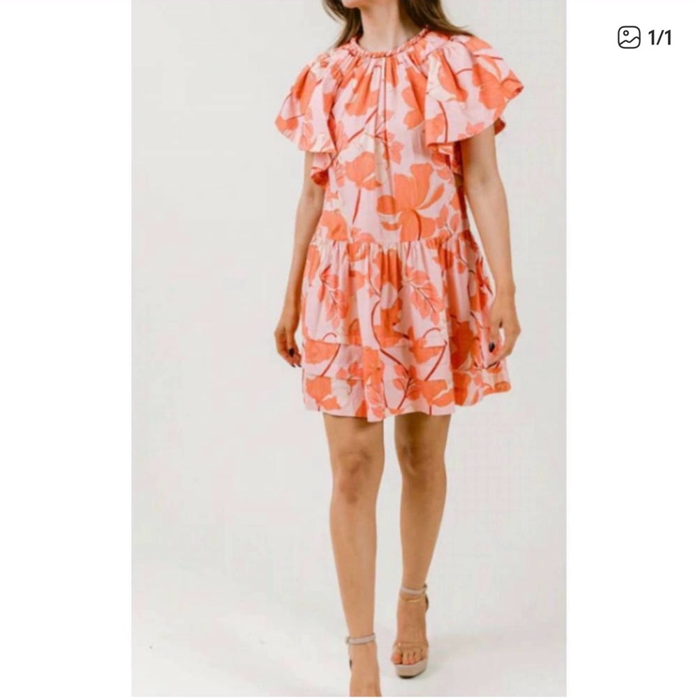 Laroque Margo Dress In The Sorbet Bloom Pattern - S